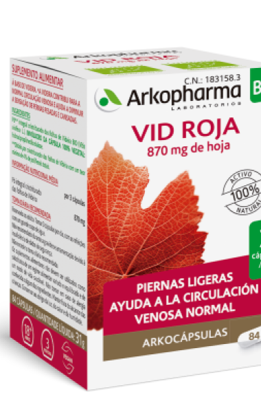 Arkocápsulas vid roja (270 mg) Arkocápsulas vid roja (270 mg)